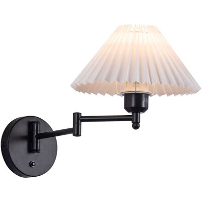 NETTLIFE Vintage - sisäseinävalaisin: E27, Retro - lampunvarjostin, Säädettävä, seinävalaisin, 40W, . max Valkoinen, Ilman, Polttimoa NETTLIFE Vintage - sisäseinävalaisin: E27, Retro - lampunvarjostin, Säädettävä, seinävalaisin, 40W, . max Valkoinen, Ilman, Polttimoa