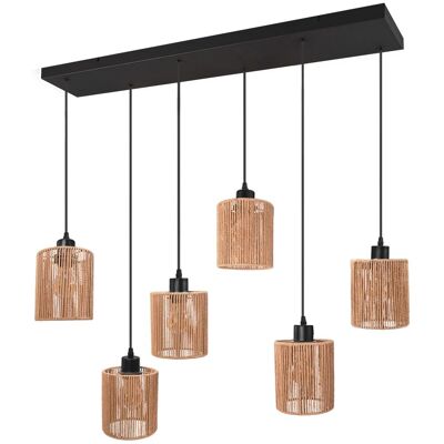 TOOLIGHT riippuva kattovalaisin APP1822-6CP musta, 14x74x90cm TOOLIGHT riippuva kattovalaisin APP1822-6CP musta, 14x74x90cm