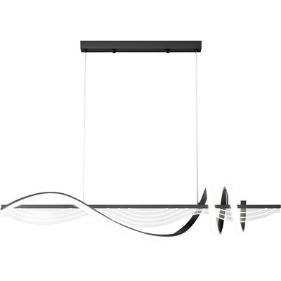 TOOLIGHT riippuvalaisin LHJ041-CP musta, 100x18x18cm TOOLIGHT riippuvalaisin LHJ041-CP musta, 100x18x18cm