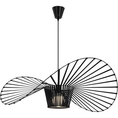 NETTLIFE moderni riippuvalaisin, E27 musta, halkaisija 80cm polykarbonaattihattukuvio, max. 40W olohuoneeseen, ruokailutilaan Keittiöön, ilman NETTLIFE moderni riippuvalaisin, E27 musta, halkaisija 80cm polykarbonaattihattukuvio, max. 40W olohuoneeseen, ruokailutilaan Keittiöön, ilman