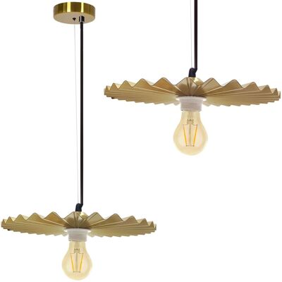 TOOLIGHT riippuvalaisin APP1454-1CP harjattu kulta, 30x30x5cm TOOLIGHT riippuvalaisin APP1454-1CP harjattu kulta, 30x30x5cm