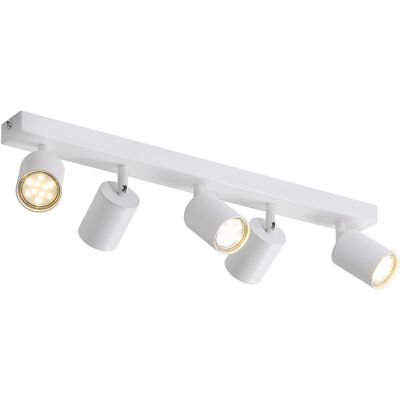 NETTLIFE 5 valkoista LED - kattospottilamppua GU10 liekki 330° kääntyvä moderni teollinen seinävalaisin olohuoneeseen makuuhuoneeseen ilman polttimoa NETTLIFE 5 valkoista LED - kattospottilamppua GU10 liekki 330° kääntyvä moderni teollinen seinävalaisin olohuoneeseen makuuhuoneeseen ilman polttimoa