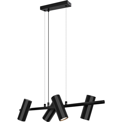 NETTLIFE Musta metallinen riippuvalaisin, halkaisija 66 cm, GU10, 4 liekkiä, moderni teollinen tyyli, olohuone, sisustus, keittiö, makuuhuone NETTLIFE Musta metallinen riippuvalaisin, halkaisija 66 cm, GU10, 4 liekkiä, moderni teollinen tyyli, olohuone, sisustus, keittiö, makuuhuone