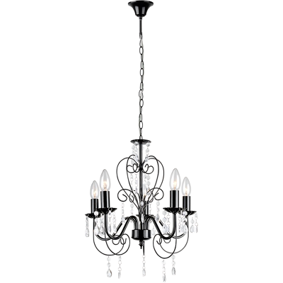 TOOLIGHT riippuvalaisin EBT010-5CP Musta, 45x120x45cm TOOLIGHT riippuvalaisin EBT010-5CP Musta, 45x120x45cm