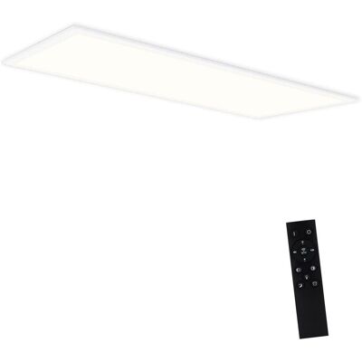 NETTLIFE LED-kattopaneeli himmennettävä 120x30 cm valkoinen kaukosäätimellä 48w moderni yövalo makuuhuone olohuone toimisto keittiö NETTLIFE LED-kattopaneeli himmennettävä 120x30 cm valkoinen kaukosäätimellä 48w moderni yövalo makuuhuone olohuone toimisto keittiö