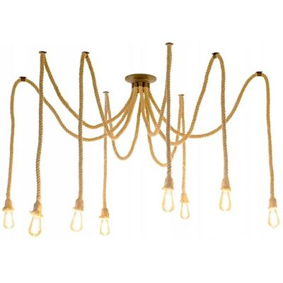 Toolight Beige 8-Arm Moderni kattovalaisin Toolight Beige 8-Arm Moderni kattovalaisin