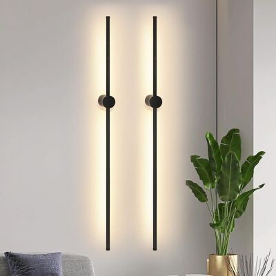 ZMH moderni musta sisä-LED-seinävalaisin 100 cm kääntyvä seinävalaisin portaikkoon ZMH moderni musta sisä-LED-seinävalaisin 100 cm kääntyvä seinävalaisin portaikkoon