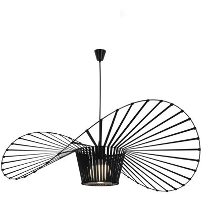 NETTLIFE riippuvalaisin E27, musta moderni, halkaisija 120cm polykarbonaattihattukuvio, max. 40W, olohuoneeseen, ruokailutilaan Keittiöön, ilman NETTLIFE riippuvalaisin E27, musta moderni, halkaisija 120cm polykarbonaattihattukuvio, max. 40W, olohuoneeseen, ruokailutilaan Keittiöön, ilman