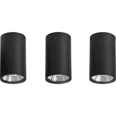 Beliani LED-kattovalaisin BARCALA metalli Musta Beliani LED-kattovalaisin BARCALA metalli Musta