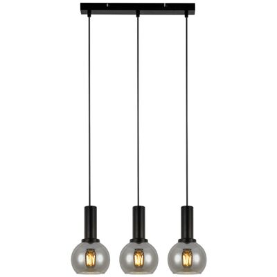 NETTLIFE Vintage-riippuvalaisin, 3 liekkiä, lasinen riippuvalaisin, E27, ruokailuhuoneen teollisuusvalaisin, korkeussäädettävä NETTLIFE Vintage-riippuvalaisin, 3 liekkiä, lasinen riippuvalaisin, E27, ruokailuhuoneen teollisuusvalaisin, korkeussäädettävä