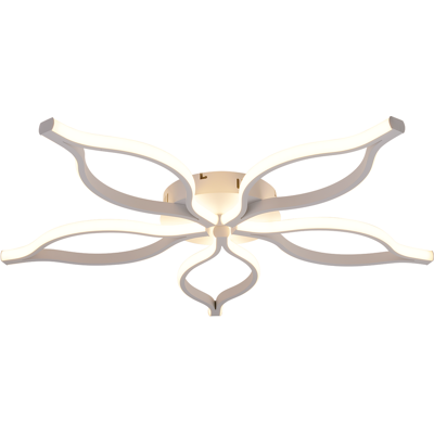 NETTLIFE LED-kattovalaisin 80 cm, 75 W, Valkoinen, Moderni himmeä 3000–6500K kaukosäätimellä ja yövalotoiminnolla, metallirunko olohuoneeseen NETTLIFE LED-kattovalaisin 80 cm, 75 W, Valkoinen, Moderni himmeä 3000–6500K kaukosäätimellä ja yövalotoiminnolla, metallirunko olohuoneeseen