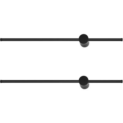 NETTLIFE 2 kpl 100 cm pitkiä LED-seinävalaisimia sisätiloihin, musta, 8 W, minimalistinen, kääntyvä yölamppu, lämmin valkoinen, 3000 K NETTLIFE 2 kpl 100 cm pitkiä LED-seinävalaisimia sisätiloihin, musta, 8 W, minimalistinen, kääntyvä yölamppu, lämmin valkoinen, 3000 K