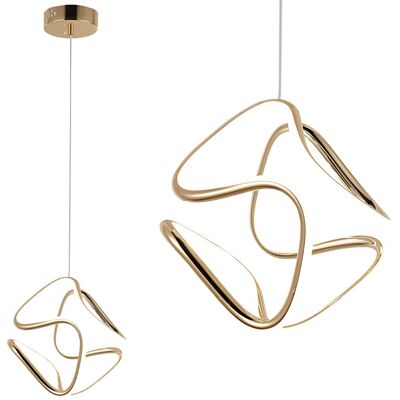 TOOLIGHT riippuva kattovalaisin G067-CP kulta, 128x24x25,5cm TOOLIGHT riippuva kattovalaisin G067-CP kulta, 128x24x25,5cm