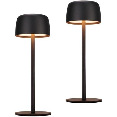 NETTLIFE 2 kpl johdoton LED-pöytävalaisin, portaaton himmennys yövalo akulla NETTLIFE 2 kpl johdoton LED-pöytävalaisin, portaaton himmennys yövalo akulla