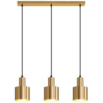 NETTLIFE riippuvalaisin ruokapöytä riippuvalaisin vintage ruokailuhuone 3 liekkiä ruokailutila kulta moderni muotoilu metalli E27 NETTLIFE riippuvalaisin ruokapöytä riippuvalaisin vintage ruokailuhuone 3 liekkiä ruokailutila kulta moderni muotoilu metalli E27