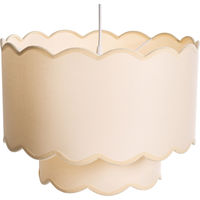 Beliani Riippuvalaisin MECUMBURA metalli Valkoinen/beige Beliani Riippuvalaisin MECUMBURA metalli Valkoinen/beige