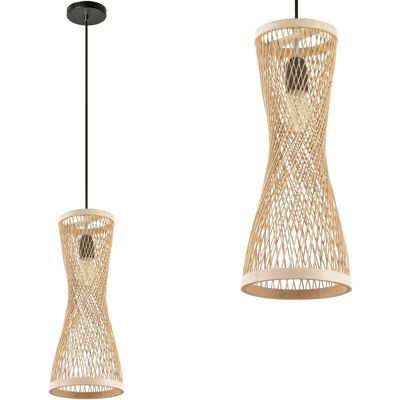 TOOLIGHT riippuvalaisin APP1637-1CP BOHO Beige, 14x14x42cm TOOLIGHT riippuvalaisin APP1637-1CP BOHO Beige, 14x14x42cm