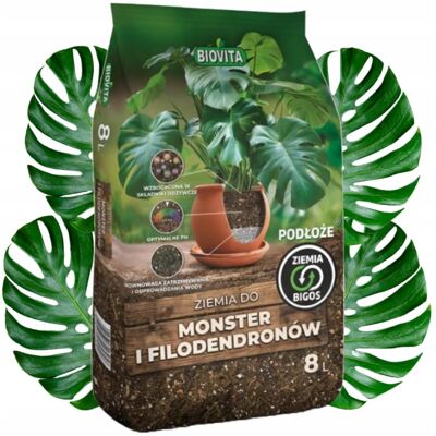 BIOVITA Bigos 8L Professional Soil Monsteralle ja Philodendronsille BIOVITA Bigos 8L Professional Soil Monsteralle ja Philodendronsille