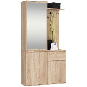 Akord Eteiskalustesarja Entro Sonoma-tammi 95x35x183 Akord Eteiskalustesarja Entro Sonoma-tammi 95x35x183