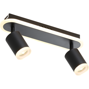 NETTLIFE 2 mustaa GU10 LED - kattospottia metallista, 330° säädettävä, makuuhuoneeseen, eteiseen, ruokailutilaan, keittiöön, olohuoneeseen NETTLIFE 2 mustaa GU10 LED - kattospottia metallista, 330° säädettävä, makuuhuoneeseen, eteiseen, ruokailutilaan, keittiöön, olohuoneeseen