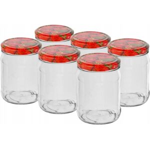 Browin Lasipurkki säilykkeitä varten kierrekorkilla 500ml 6 kpl Browin Lasipurkki säilykkeitä varten kierrekorkilla 500ml 6 kpl