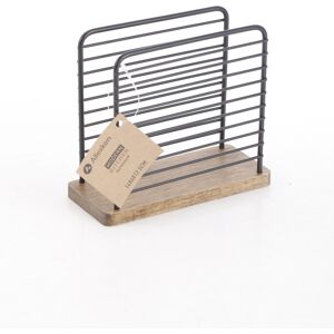 MONDEX Lautasliinateline metalli ja kumipuu Modern Kitchen 14x6x12,5 cm musta 1 kpl MONDEX Lautasliinateline metalli ja kumipuu Modern Kitchen 14x6x12,5 cm musta 1 kpl