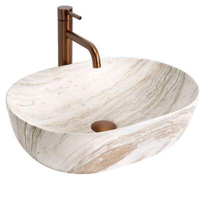 REA Malja-allas Amelia 48 Saturn Beige, 48X34, 5X13, 5CM REA Malja-allas Amelia 48 Saturn Beige, 48X34, 5X13, 5CM