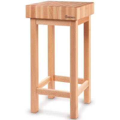 Puinen teurastajan lohko 400x400x150mm jalustalla - Hendi 505625 Puinen teurastajan lohko 400x400x150mm jalustalla - Hendi 505625