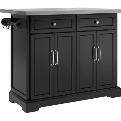 SoBuy Keittiösaari 2 kpl setti kääntöpöydällä musta 115.0x71.0x93.0 cm FKW71-III-SCH SoBuy Keittiösaari 2 kpl setti kääntöpöydällä musta 115.0x71.0x93.0 cm FKW71-III-SCH