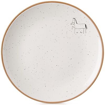 ORION Beige keraaminen jälkiruokalautanen 20 cm ORION Beige keraaminen jälkiruokalautanen 20 cm