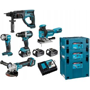 Makita DLX5044TJ LXT 18V -Akkukonesarja 5 konetta, 3x 5,0 Ah Makita DLX5044TJ LXT 18V -Akkukonesarja 5 konetta, 3x 5,0 Ah