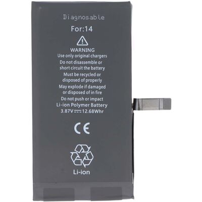 Avizar Akku diagnosoitava iPhone 14 Li-Polymer 3,87V 3279mAh 12,68Wh Avizar Akku diagnosoitava iPhone 14 Li-Polymer 3,87V 3279mAh 12,68Wh