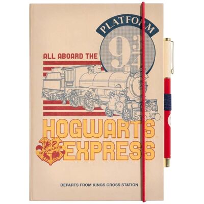 A5-kokoinen muistikirja Harry Potter -kynällä, Platform 9 3/4 Hogwarts Express A5-kokoinen muistikirja Harry Potter -kynällä, Platform 9 3/4 Hogwarts Express