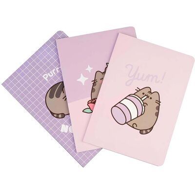 Pusheen Erä 3 Muistikirjaa A5 Pehmeä Kansi 64 Sivua Moments Pusheen Erä 3 Muistikirjaa A5 Pehmeä Kansi 64 Sivua Moments