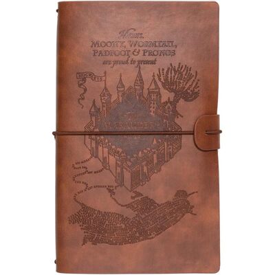Harry Potter Muistilehtiö Kelmien kartta -kuviolla 12x19.6cm joustavalla sulkimella Harry Potter Muistilehtiö Kelmien kartta -kuviolla 12x19.6cm joustavalla sulkimella