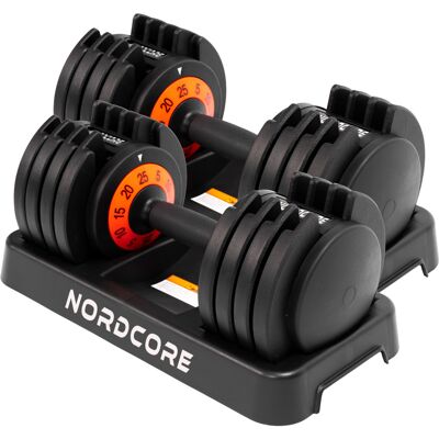 Nordcore 2x Säädettävä käsipaino Core, 50kg Nordcore 2x Säädettävä käsipaino Core, 50kg