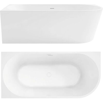 Rea kulma-amme Bellanto 150 vasen musta tulppa, 149X74, 5X58CM Rea kulma-amme Bellanto 150 vasen musta tulppa, 149X74, 5X58CM