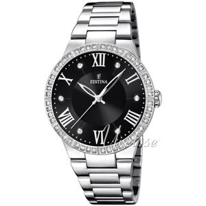 Festina Naisten kello F16719-2 Dress Musta/Teräs Ø36 mm Festina Naisten kello F16719-2 Dress Musta/Teräs Ø36 mm