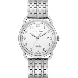 Bulova Miesten kello 96B326 Valkoinen/Teräs Ø38 mm Bulova Miesten kello 96B326 Valkoinen/Teräs Ø38 mm