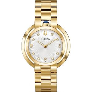 Bulova Naisten kello 97P125 Diamond Hopea/Kullansävytetty teräs Bulova Naisten kello 97P125 Diamond Hopea/Kullansävytetty teräs