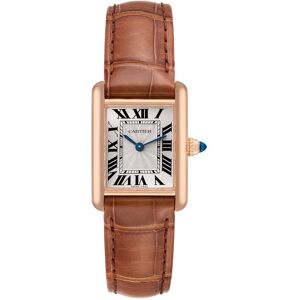 Cartier Naisten kello WGTA0010 Tank Louis Hopea/Nahka Cartier Naisten kello WGTA0010 Tank Louis Hopea/Nahka