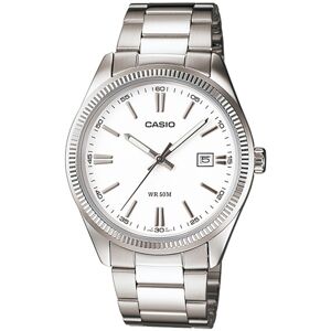 Casio Miesten kello MTP-1302D-7A1VDF Classic Valkoinen/Teräs Ø39 mm Casio Miesten kello MTP-1302D-7A1VDF Classic Valkoinen/Teräs Ø39 mm