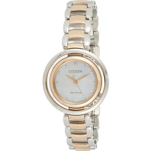 Citizen Naisten kello EM0666-89D Diamond Valkoinen/Punakultasävyinen Citizen Naisten kello EM0666-89D Diamond Valkoinen/Punakultasävyinen