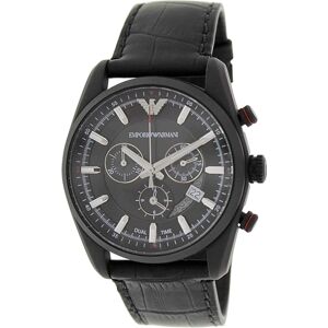 Emporio Armani Miesten kello AR6035 Sportivo Musta/Nahka Ø42 mm Emporio Armani Miesten kello AR6035 Sportivo Musta/Nahka Ø42 mm