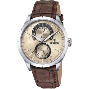Festina Miesten kello F16573-9 Hopea/Nahka Ø44 mm Festina Miesten kello F16573-9 Hopea/Nahka Ø44 mm