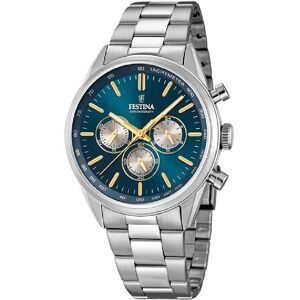 Festina Miesten kello F16820-C Timeless Sininen/Teräs Ø44 mm Festina Miesten kello F16820-C Timeless Sininen/Teräs Ø44 mm