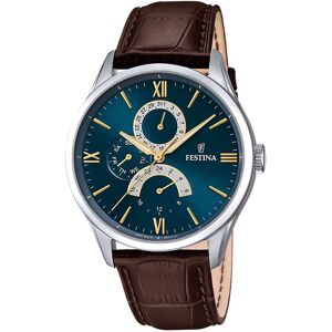 Festina Miesten kello F16823-A Timeless Sininen/Nahka Ø43.5 mm Festina Miesten kello F16823-A Timeless Sininen/Nahka Ø43.5 mm