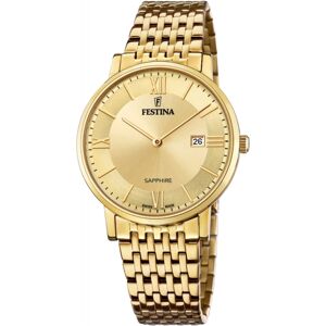 Festina Miesten kello F20020-2 Kullattu/Kullansävytetty teräs Ø39 Festina Miesten kello F20020-2 Kullattu/Kullansävytetty teräs Ø39