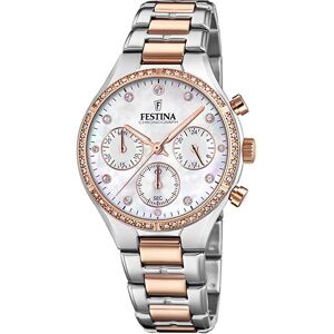 Festina Naisten kello F20403-1 Valkoinen/Punakultasävyinen Ø36 mm Festina Naisten kello F20403-1 Valkoinen/Punakultasävyinen Ø36 mm