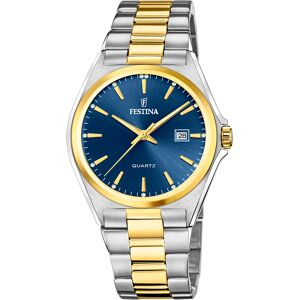 Festina Miesten kello F20554-4 Classic Sininen/Kullansävytetty Festina Miesten kello F20554-4 Classic Sininen/Kullansävytetty